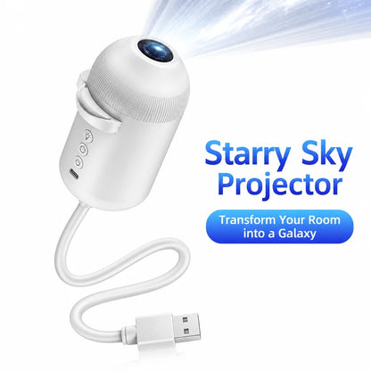 Cross-border Explosion USB Starry Sky Projection Light Car Interior Home Bedroom Night Light Romantic Galaxy Atmosphere Light