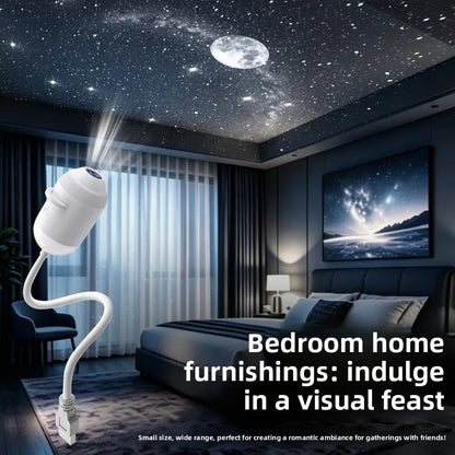 Cross-border Explosion USB Starry Sky Projection Light Car Interior Home Bedroom Night Light Romantic Galaxy Atmosphere Light