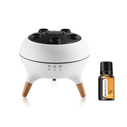 Flame Mist Aroma Diffuser |Jellyfish Dynamic Light Wood |Grain Essential Oil Humidifier | Multi Hole Fragrance Diffusion Machine