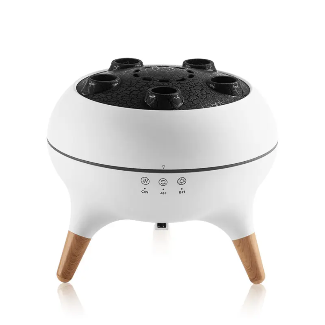 Flame Mist Aroma Diffuser |Jellyfish Dynamic Light Wood |Grain Essential Oil Humidifier | Multi Hole Fragrance Diffusion Machine